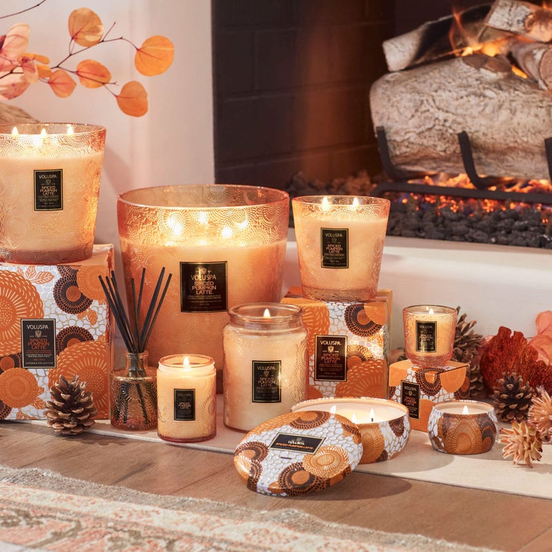 Voluspa Spiced Pumpkin Latte, Small Candle Jar, 5.5 Ounce,50 Hour Burn Time,All Natural Wicks & Coconut Wax for Clean Burning,Vegan,Poured in the USA - Image 3